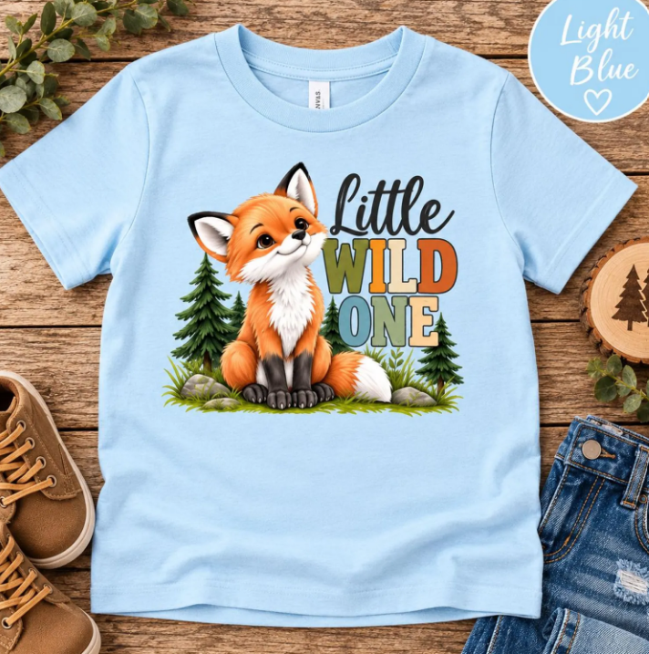 Little Wild One Toddler Fox Tee