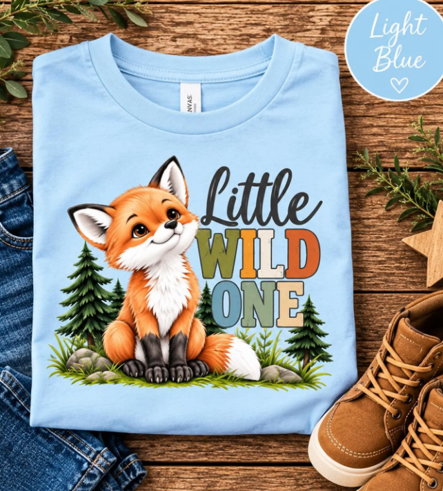Little Wild One Toddler Fox Tee