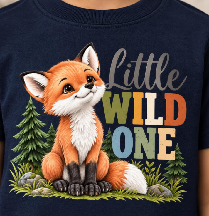 Little Wild One Toddler Fox Tee