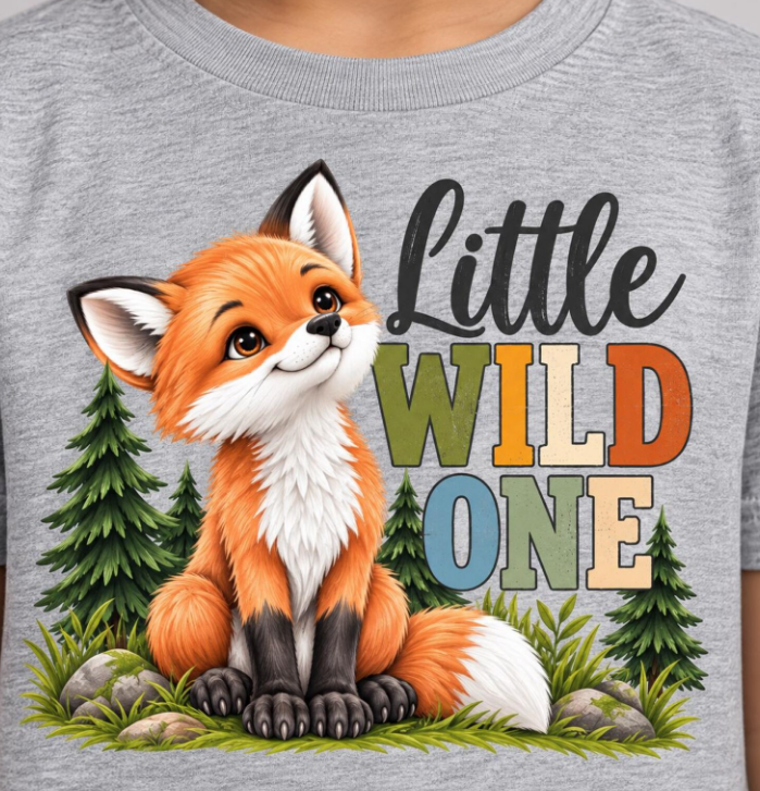 Little Wild One Toddler Fox Tee