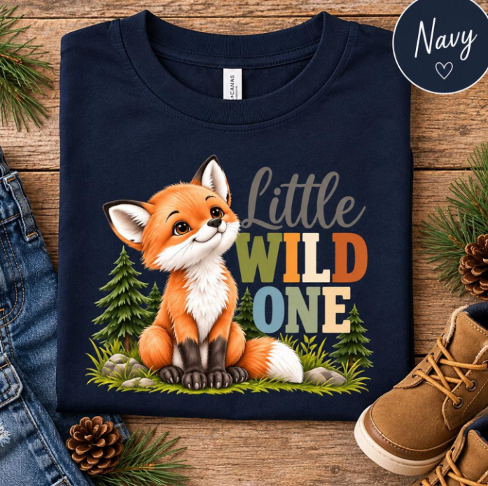 Little Wild One Toddler Fox Tee