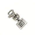 Bag Charm, Pray Wait Trust Charm Gift, Faith Quote Gift, Prayer Quote, Christian Gift, Encouragement Gift, Keychain Charm, Purse Charm