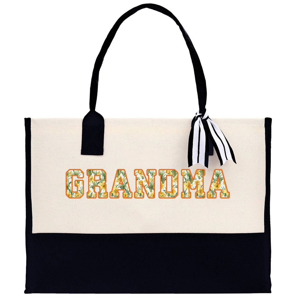 Gaga Gram Mimi Nana Grandma Canvas Tote Bag Grandma's Getaway Bag Grandma Gift Bag Mothers Day Gift Bag Grandma Beach Bag Gift for Grandma