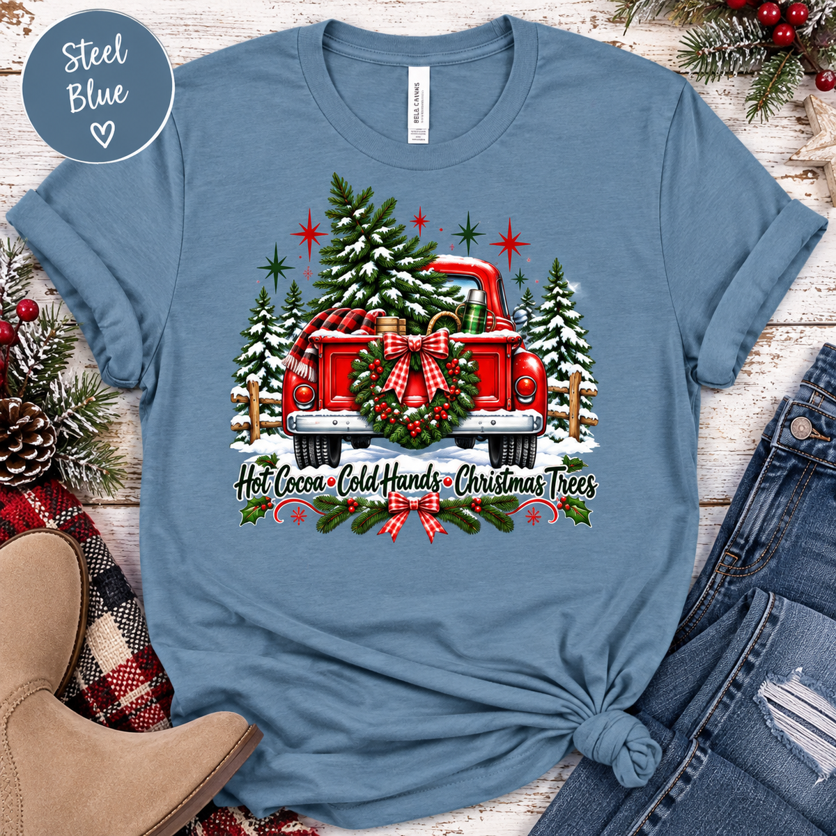 Hot Cocoa Cold Hands Christmas Tee