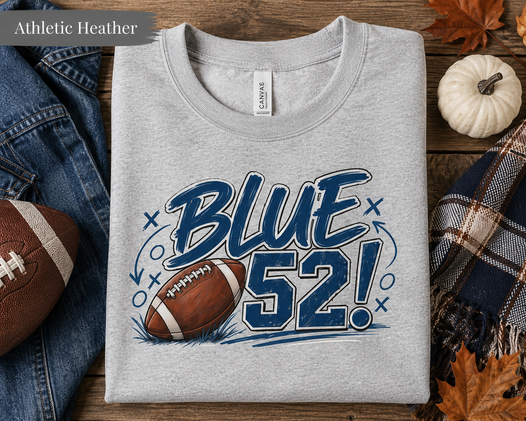 Blue 52 Football Game Day Tee