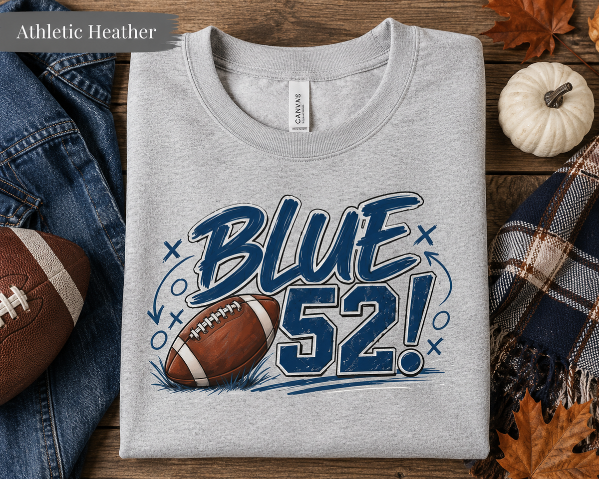 Blue 52 Football Game Day Tee