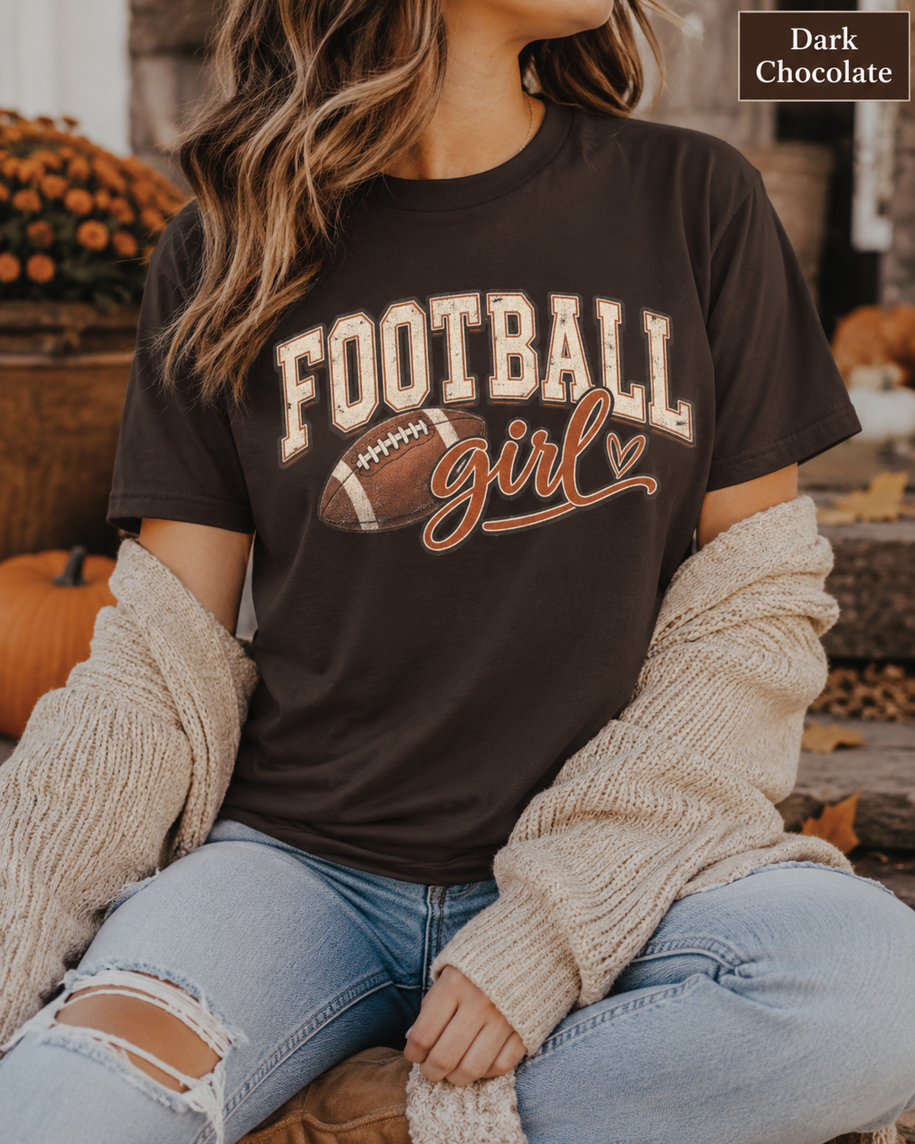 Football Girl Game Day Tee