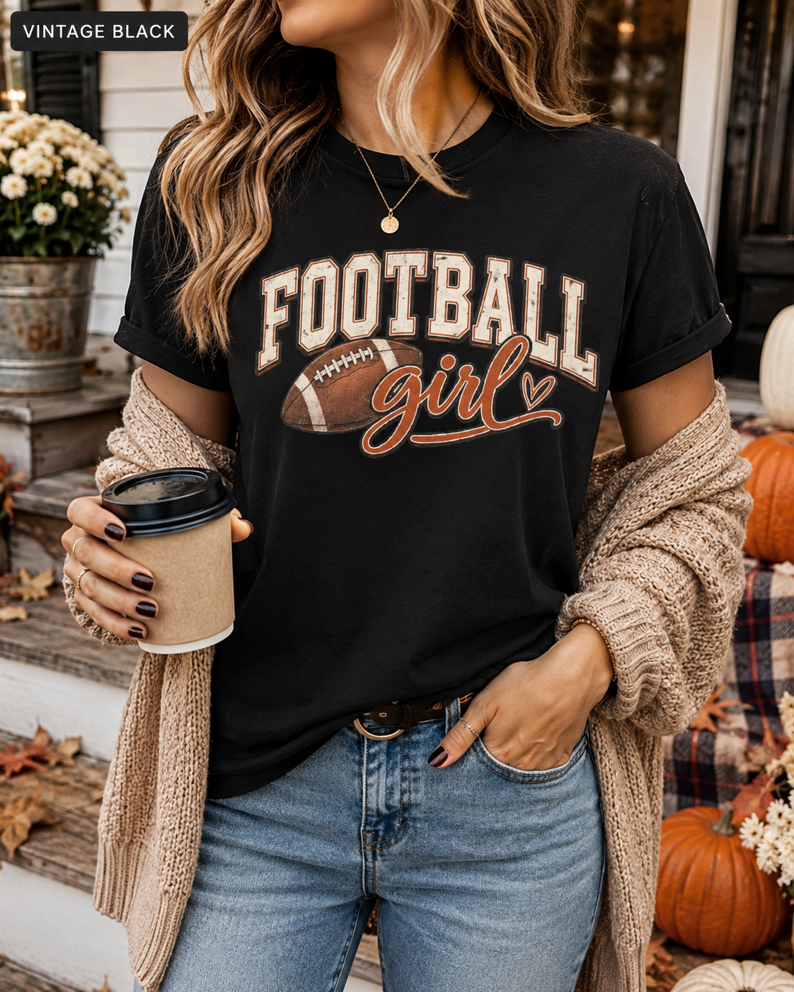 Football Girl Game Day Tee