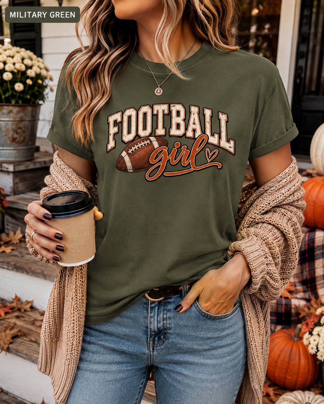 Football Girl Game Day Tee