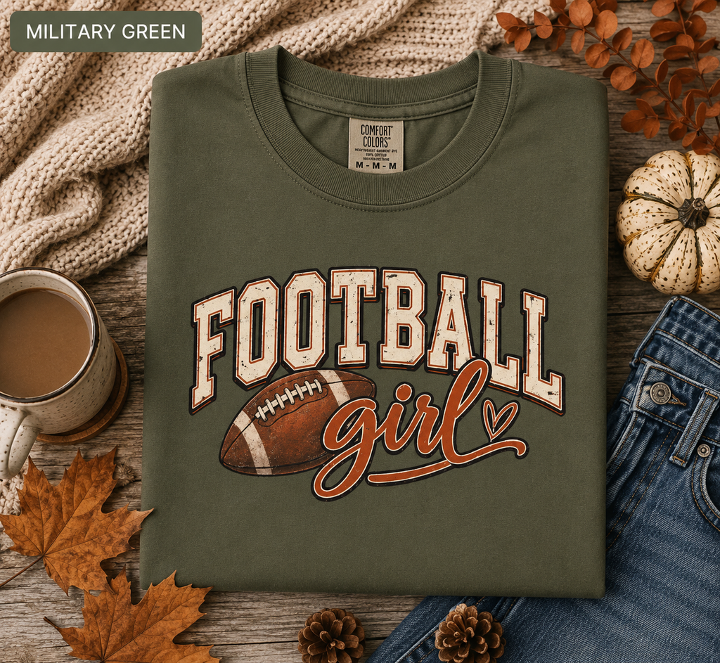 Football Girl Game Day Tee