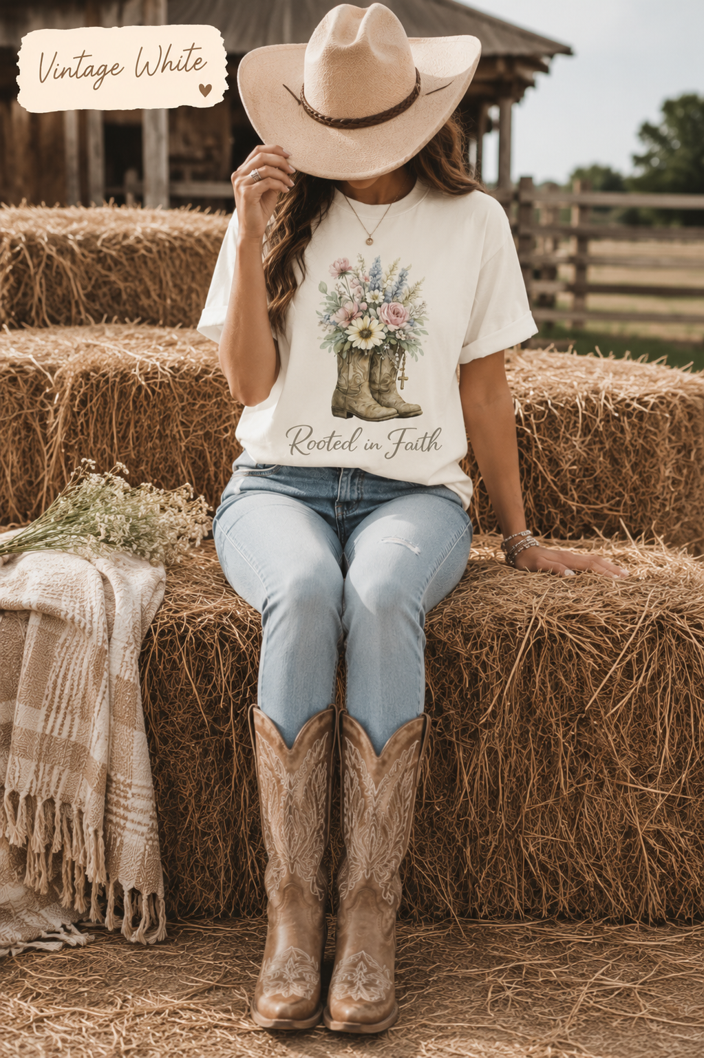 Rooted in Christ Christian Tee