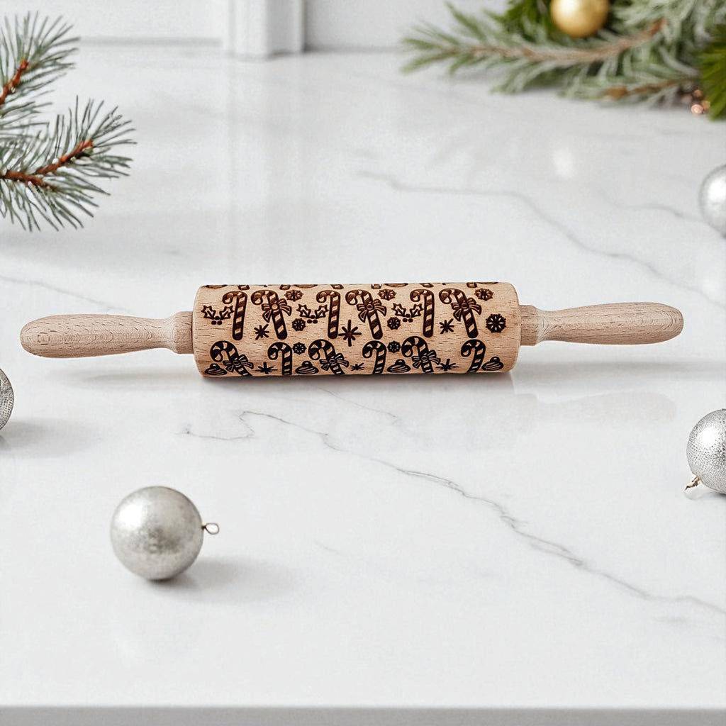 Christmas Engraved Rolling Pin Set